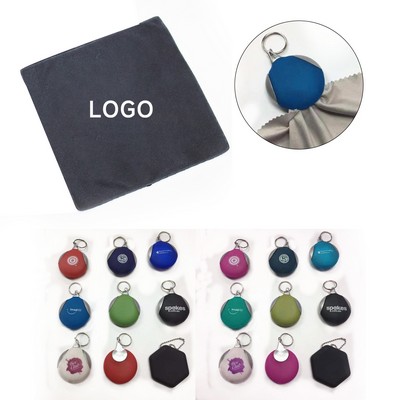 Mobile Lens Cleaner Cloth with Keychain
