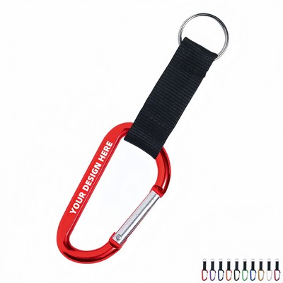 Carabiner with Polyester Lanyard