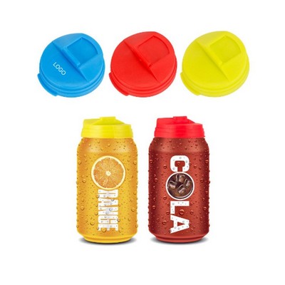Universal Soda Can Lids Leakproof Plastic Pop-Can Covers Reusable Snap-On Sealers