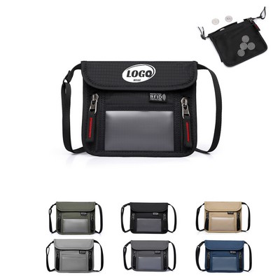 Travel RFID-Blocking Wallet Crossbody Bag