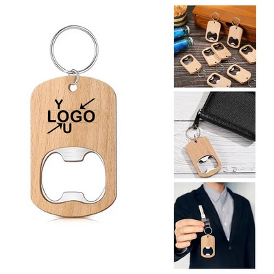 Wood Keychain Bottle Opener