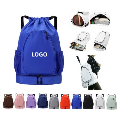 Racket Drawstring Backpack