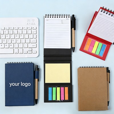 Coil-Bound Sticky Note Notebook