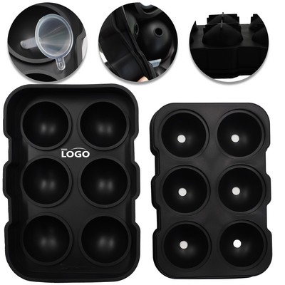 Silicone 6 Ball Shaped Ice Tray
