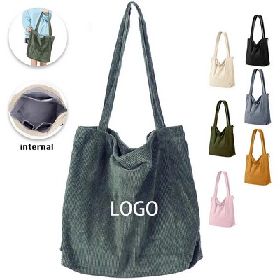 Corduroy Tote Bag