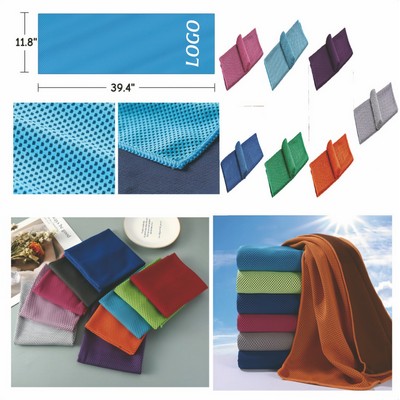 Promotional Cooling Towel with Full-Color Logo Options for Branding