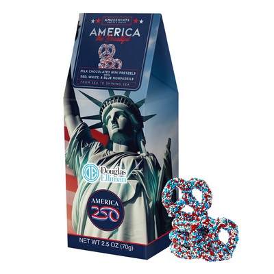 America 250- Gable Box- Nonpareil Mini Pretzels