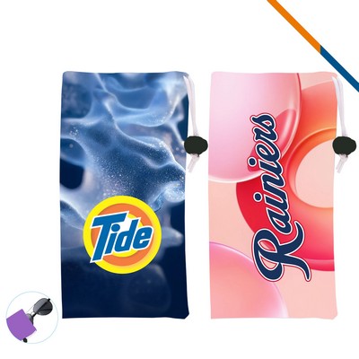 LensSlim Dye Sublimated Microfiber Sunglass Pouch