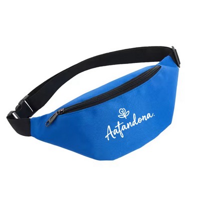 Zippered Waist Pack With Logo
