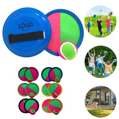 Sports Throwing Catch Ball Set Throw Paddle Toss & Catch Ball