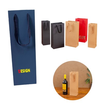 Kraft Paper Single Wine Gift Bag