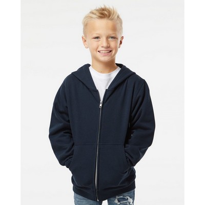 Independent Trading Co Youth Midweight Full-Zip Hooded Sweatshirt - SS4001YZ