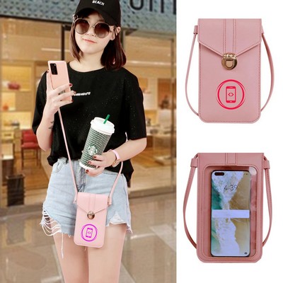 Mini PU Leather Mobile Phone Shoulder Bag