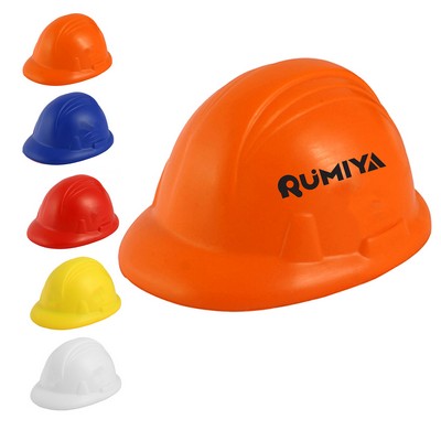 Construction Hard Hat Shape Stress Ball