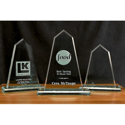 6¾" Jade Glass Monument Award