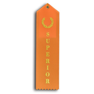 Standard Stock Ribbon w/Card & String (2"x 8") - Superior