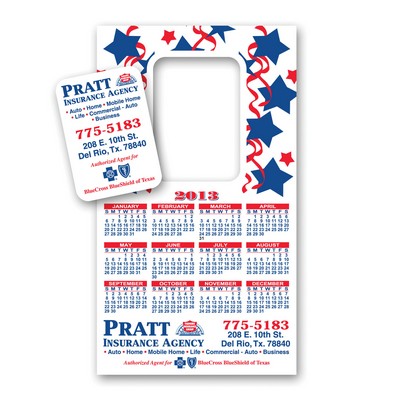 Calendar Magnet - 7"x4" Picture Frame Calendar Custom Imprinted Magnets - 30mil