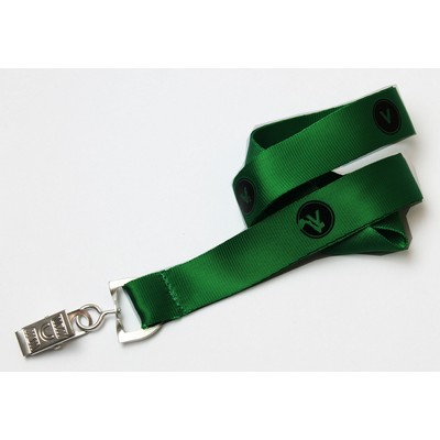 5/8" Dark Green Nylon Lanyard (15 Mil)