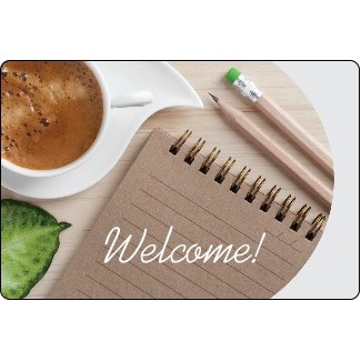 4.5" X 3" Kwik-Ship Clear Poly Digital Print Round Corner Decal w/Back Adhesive