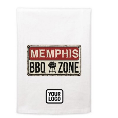 BBQ Themed Kitchen Towel w/Logo