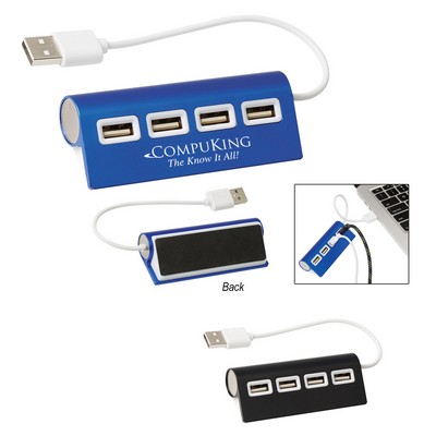 4-port Aluminum Wave Usb Hub