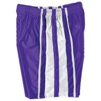 Adult 5" Inseam Dazzle Cloth Athletic Short w/ Side Panel & Piping