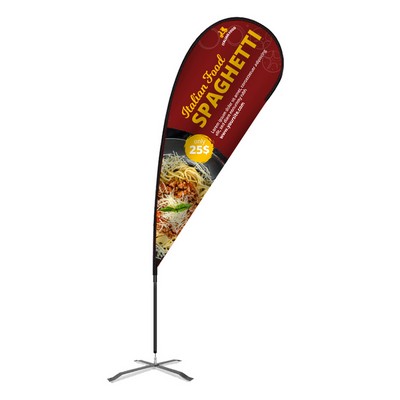 Flex Blade® Kit, Double-Sided Teardrop Banner Flag 12.5'H