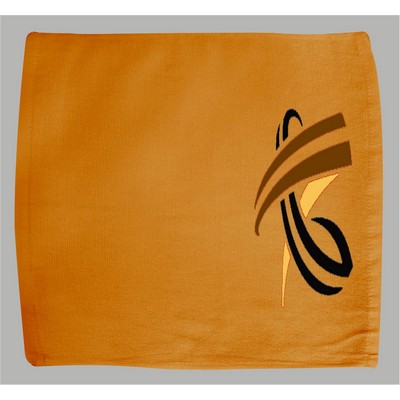 Terry Rally Towel Hemmed 15"X15" - Orange