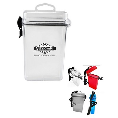 Translucent Waterproof Storage Container with Lanyard