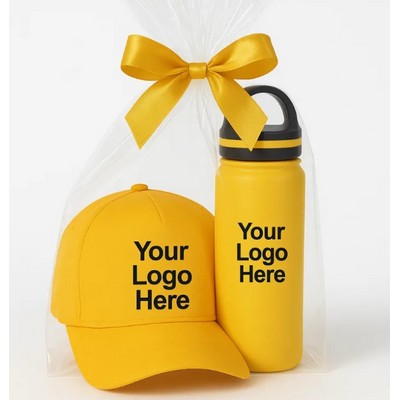 Stainless Bottle with Cap Gift Set