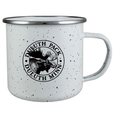 16.9 Oz. White Enamel Campfire Mug