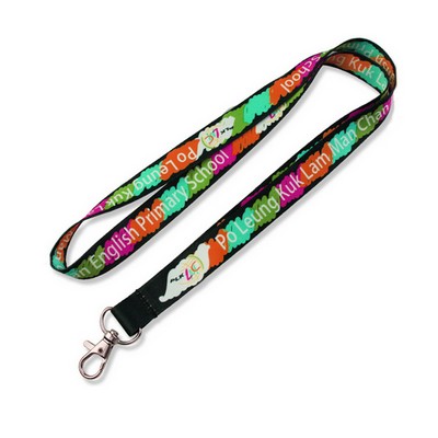 3/4" Full color Polyester Lanyard