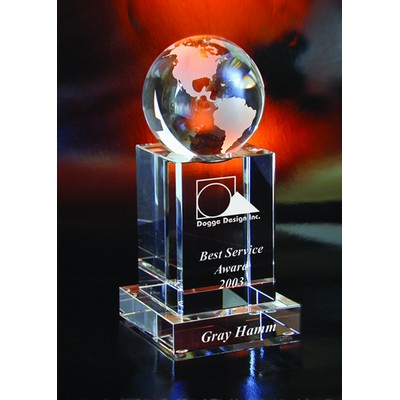 World Tower Optical Crystal Award/Trophy.