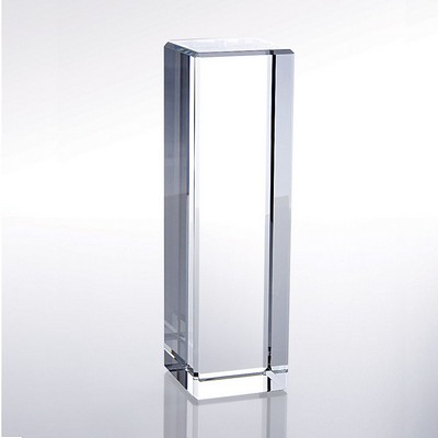 Rectangular Column Optic Crystal Award - Medium