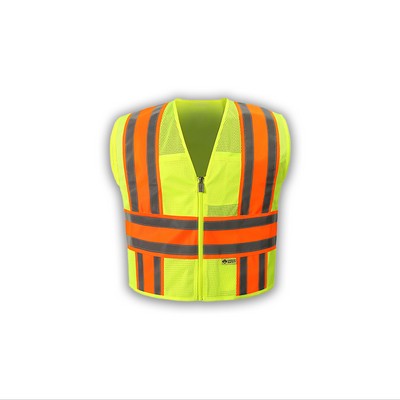 High Visibility Minnesota Vest, Class 2, Lime, Mesh