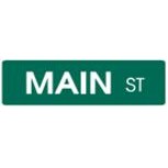Baked Enamel Paint Custom Street Sign w/non-reflective lettering - Green - 6" x 30"