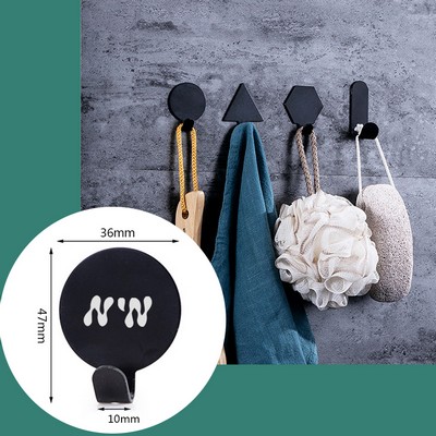 Black Round Shape Stainless Steel Sticky Clip