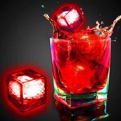 Blank Red Liquid Activated Light Up Ice Cube