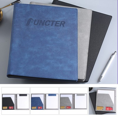 Multi-Functional Magnetic A4 PU Leather Folder