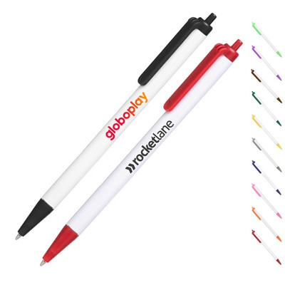 Click Action Plastic Ballpoint Pens