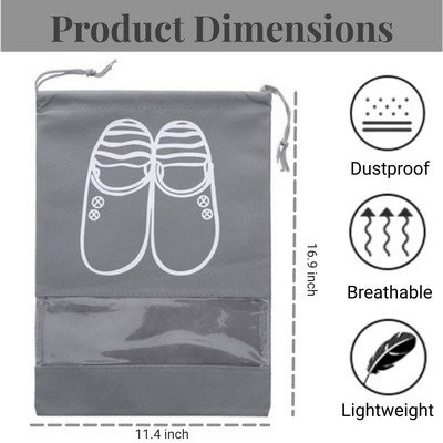 Travel Drawstring Shoe Bag