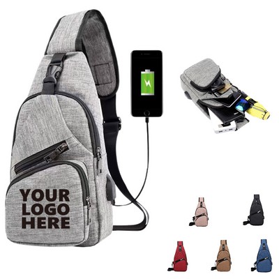 Oxford Crossbody Sling Bag