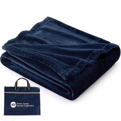 Lightweight Plush Fuzzy Cozy Soft Blanket for Bed, Sofa, Couch, Travel, Camping, 59x80 inches