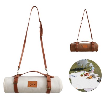 Retro camping beach mat