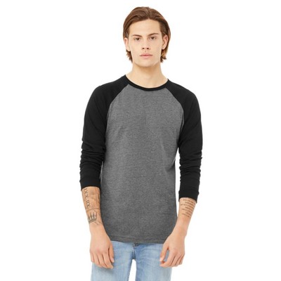 Bella Mens Jersey Long-Sleeve Baseball T-Shirt