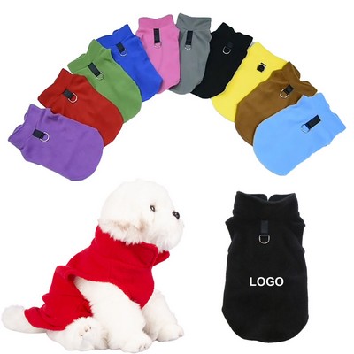 Pet Fleece Puppy Vest Outfit Vest