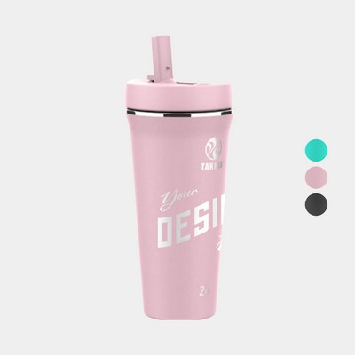 24 oz Takeya® Stainless Steel Insulated Tumbler w/ Straw Lid