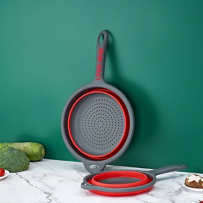 Folding Drain Basket w/Handle