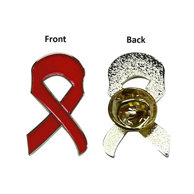 Ribbon Shape Lapel Pin Badge