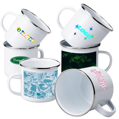 12 oz. Enamel Camping Mug Full Color Sublimation MOQ50